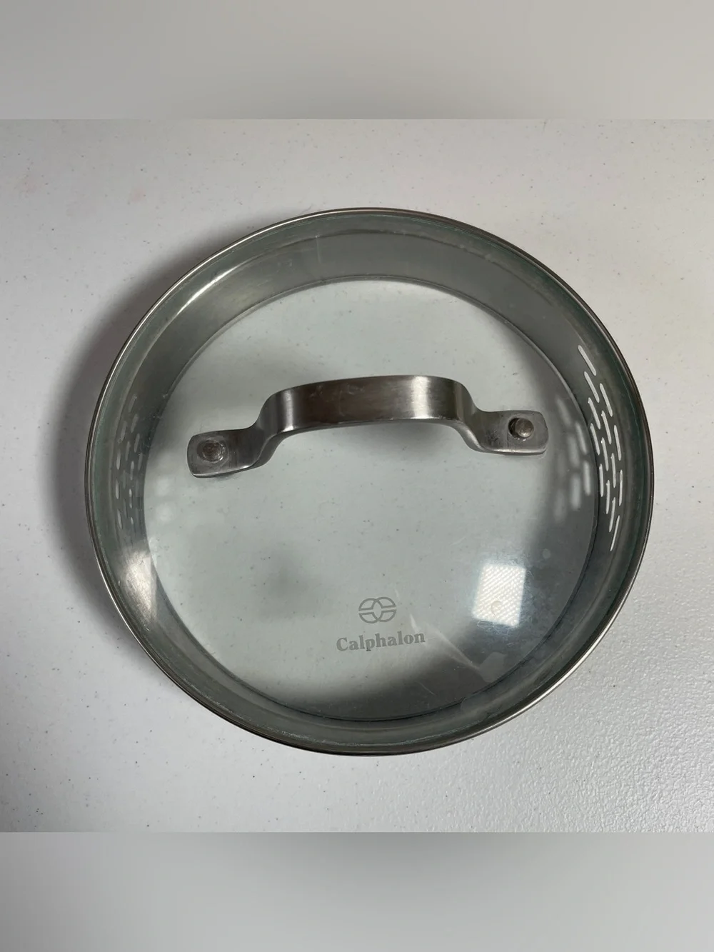 Calphalon Stainless Steel and Clear Glass Lid 6 1/2” *Lid ONLY*